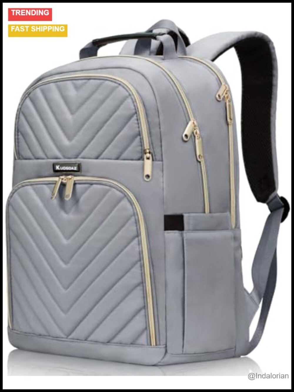 Waterproof Laptop Backpack for Women Large 17.3 inch Quilted Texture School